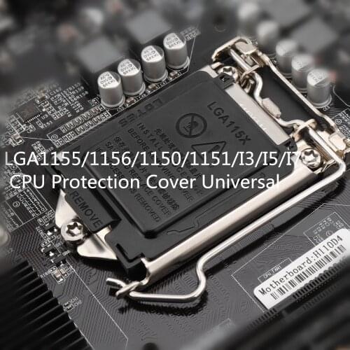 5PCS Motherboard CPU Socket Protection Shell Black Cover Universal CPU Protection pin cover for LGA1155/1156/1150/1151/I3/I5/I7
