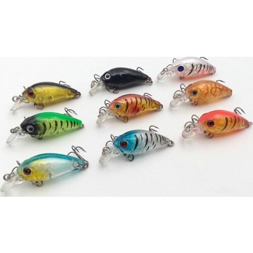 9pcs/lot Fishing Wobblers Isca Artificial Fishing Crankbait Fishing Lures Mini Hard Bait 4.5cm 3.9g Fishing Tackle