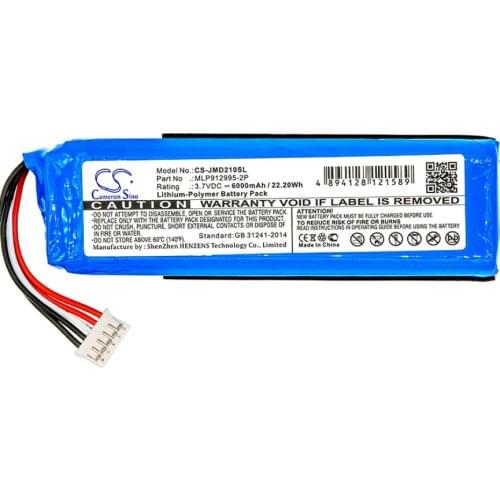 Cameron Sino 6000mah Charge 2 Plus battery for JBL Charge 2 Plus Charge 2+ GSP1029102 MLP912995-2P batteries