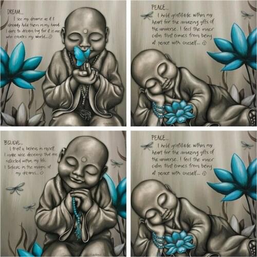 HUACAN 5d Diamond Painting Religious Full Square/Round Diamond Embroidery Sale Buddha DIY Mosaic Needlework Home Decor