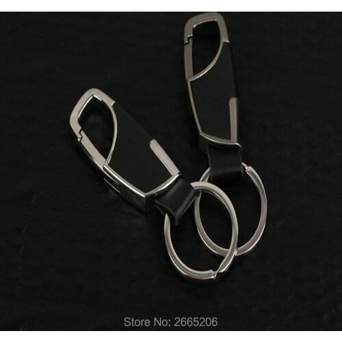 Car styling Fashion Creative Leather Car Keychain Ornament Accessories for Toyota corolla rav4 Yaris prius hilux avensis verso