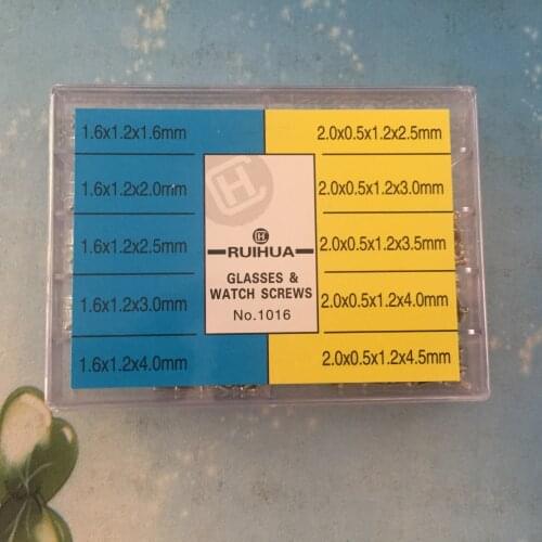 Free Shipping 1000 pcs Tiny Assorted Watch & Optical Spectacle Screws Glasses Repair Tool