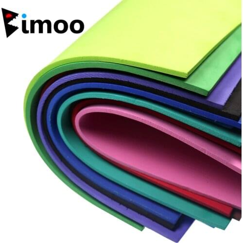 Bimoo 2pcs 3mm Colored EVA Foam Paper Fly Tying Foam Paper Material for Grass Hopper Foam Popper Carp Bugs etc