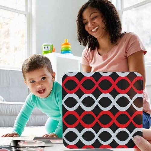 Montessori Baby Toys Black White High Contrast Visual Stimulation Children Early Education Learning Toy Kid Cognitive Flash Card