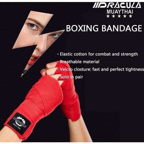 DRACULA boxing bandage 5 meters 3 sport bind muay Thai troublesome belt tied hand with sanda armguard, gloves