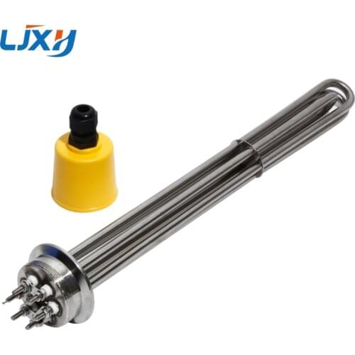 LJXH LJHX 220V/380V Electric Immersion Brewing Heating Element with 2" Tri-clamp Flange All 304SUS 600mm 9KW