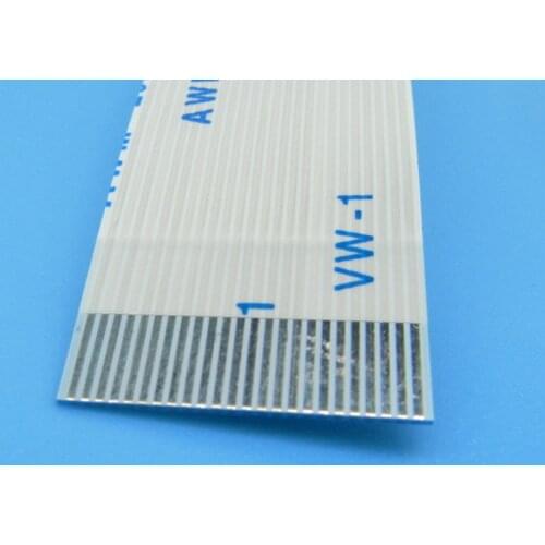 5pcs New FFC FPC 24pin flat flexible cable 0.5mm pitch reverse Length 100mm 150mm 200mm 300mm 400mm Ribbon 24p Flex Cable