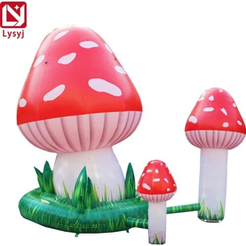 Giant Inflatable Balloon Mushroom With Blower & LED Light For Nightclub Decoration Theme Park Stage Party