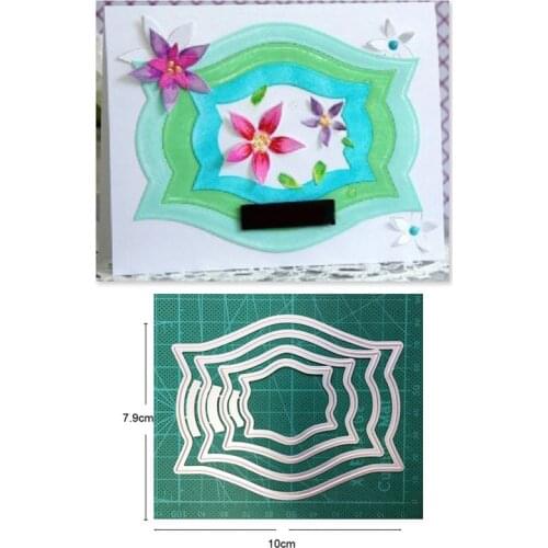 Lace Background Frame Metal Cutting Dies Stencils dies for DIY Scrapbooking dies Decoration Paper Craft dies Embossing Dies Cuts