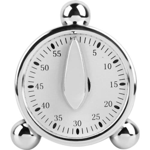 60 Minutes Kitchen Mechanical Timer Cooking Reminders Alarm Clock for Kitchen Office Countdown Timer