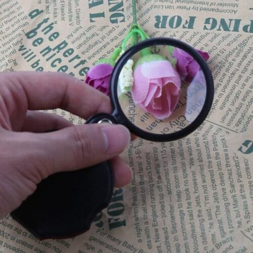 8X 50mm Mini Pocket Folding Jewelry Magnifier Magnifying Eye Glass Loupe Lens 85DA