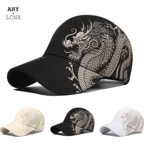 Hip Hop baseball cap man brand designer caps men Outdoor Fashion Dragon Hat Mens Sun Cap 2021 New Fashion Chinese Couple Hats