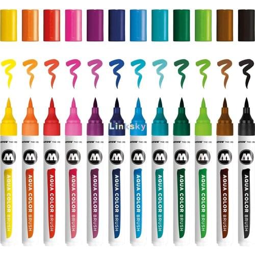 Molotow Aqua Color Brush Set marker MO200490,for Illustration, Calligraphy, Art, Sketches