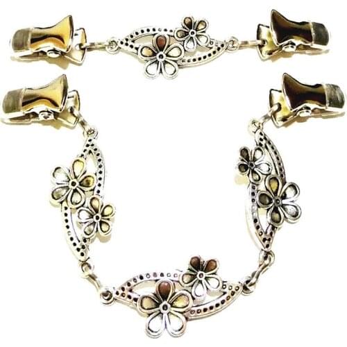 Flower Cape Cloak Clasp Women Versatile Scarf Shawl Pin Clothing Clip Brooches Cardigan Sweater Guards Cinch Dress Clamps