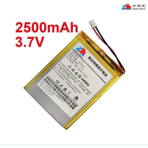 New Hot A In the shipping 2500mAh 268882 3.7V lithium polymer battery 425486 356579 435895 Rechargeable Li-ion Cell