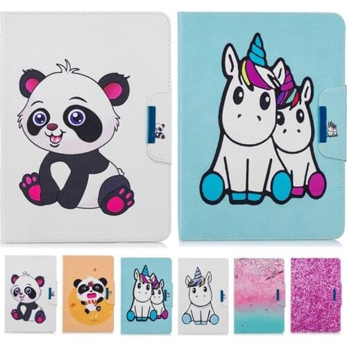 New Tablet Case For Samsung Galaxy Tab 4 Tab 4 10.1 Cute Panda Unicorn Smart Cover For Samsung Galaxy Tab 4 10.1 SM T530 T535