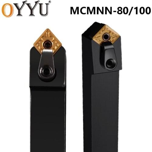 OYYU MCMNN 80 100 Degrees MCMNN2525M12 MCMNN2525M16 2525 Carbide Inserts Shank Turning Tool Holder Lathe Cutter Arbor use CNMG