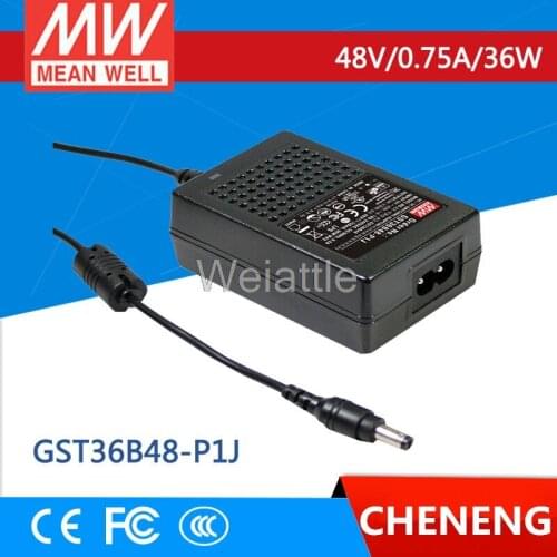 MEAN WELL original GST36B48-P1J 48V 0.75A meanwell GST36B 48V 36W AC-DC High Reliability Industrial Adaptor