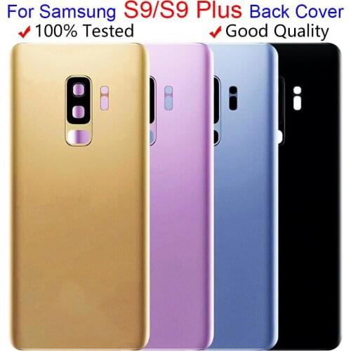 S9 Back Glass For Samsung Galaxy S9 G960 G960F/FD Back Battery Glass Cover S9 Plus S9+ G965 G965F Rear Door Housing Case