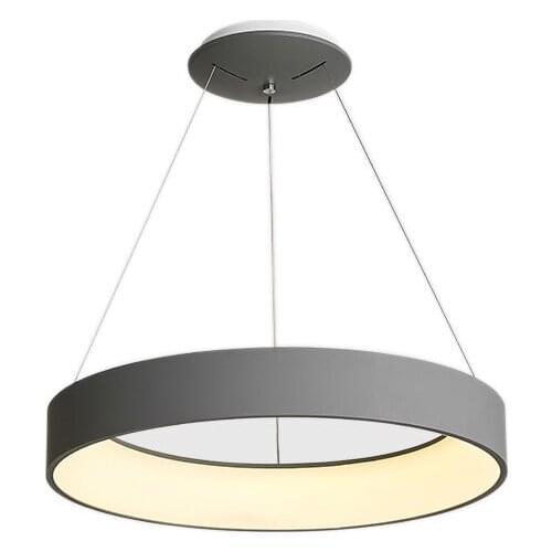 New Modern Led Pendent Lamp Round Aluminum Circle Hanging Lights for Dinning Living Room Bedroom Fixtures Ceiling Decoration
