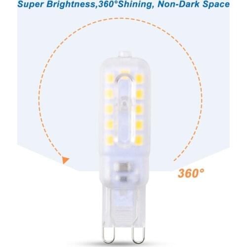 WENNI LED G4 Dimmable Bulb 3W Lampada G9 LED Lamp 5W Corn Bulb LED Light 220V Chandelier Lighting 2835 SMD Replace Halogen Lamp