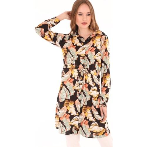 Leaf Pattern Beli Shirred Tunik 2021 Summer Spring Muslim Clothing Women 'S Scarves Islamic Hijab For Muslim Women Tunik