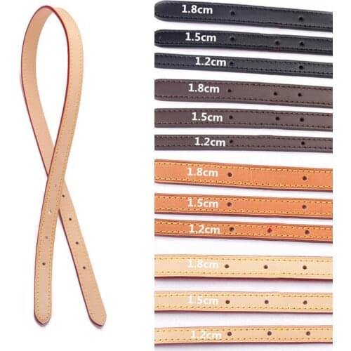 1 Pair Women Pu Leather Handbag Strap 1.2/1.5/1.8cm Wide Shoulder Strap Diy Replacement Handle Strap Belt Shoulder Bag Accessory