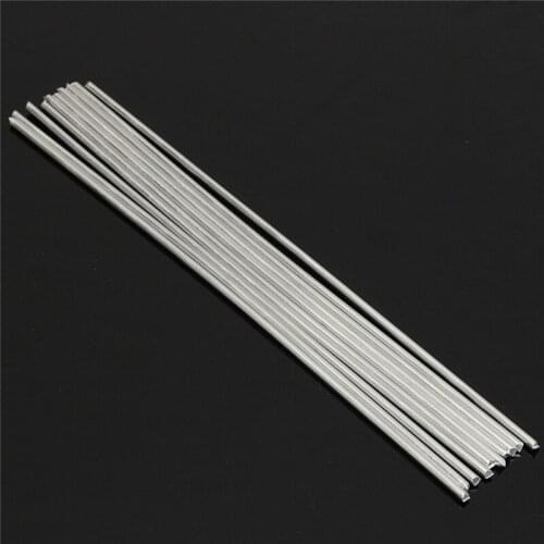 10pcs 3.2mmx330mm Silver Aluminum Alloy Welding Rod Low Temperature Metal Soldering Brazing Wire Solder TIG Filler Rods