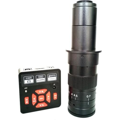 180X 300X Magnification zoom C-Mount lens 21MP 1080P Electronic digital microscope camera for industrial phone repair