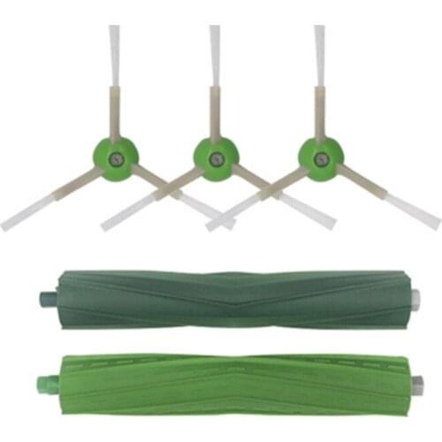 3*Side Brush+2*Brush Roll for iRobot Roomba i7 E5 E6 I Series Robot Vacuum Cleaner Replacement part