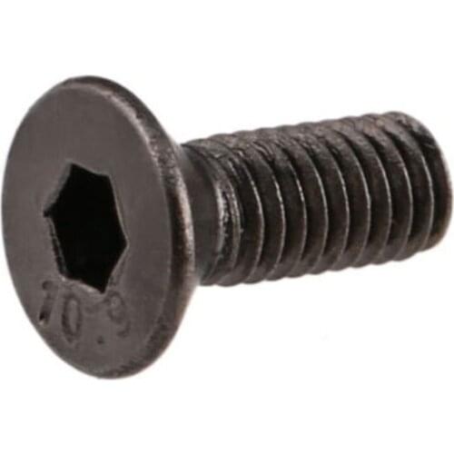 5/10/20/50/100Pcs 10.9High Tensile Socket Countersunk Screws Bolt Allen Key M2M2.5M3 Black Nickel
