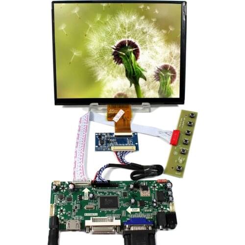 8" HJ080IA-01E 8 inch 1024X768 IPS LCD Screen+ HD MI VGA DVI LCD Controller Board M.NT68676