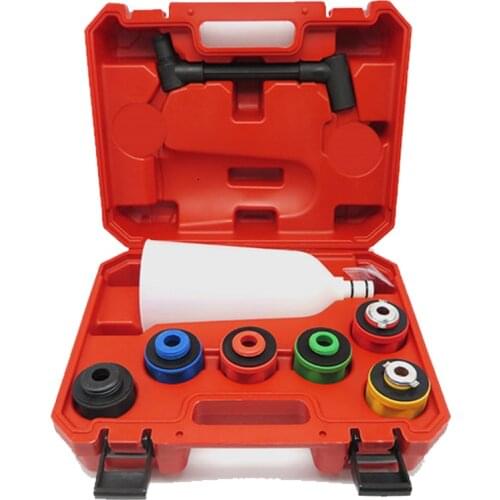 8PCS Car Universal Spillproof Oil Filter Tool Kit Topping Up Engine Oil Funnel Set Filling System Auto Repair Plastic Filler