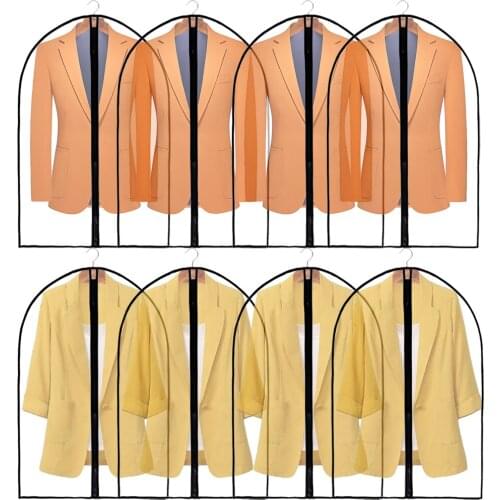 5/10pcs Dustproof Cloth Cover PEVA Transparent Coat To Protect The Clothes Closet Storage Bag Foldable Coat Dust Coverr