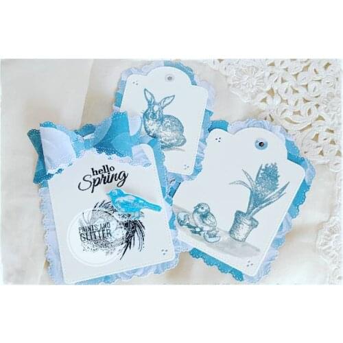 ZFPARTY Tag Cards Metal Cutting Dies Stencils for DIY Scrapbooking Decorative Embossing DIY Paper Cards