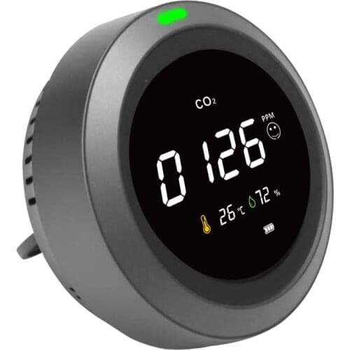Digital Carbon Dioxide Detector Temperature And Humidity Measurement Air Detector Multifunction Mini Portable 0-5000 PPM
