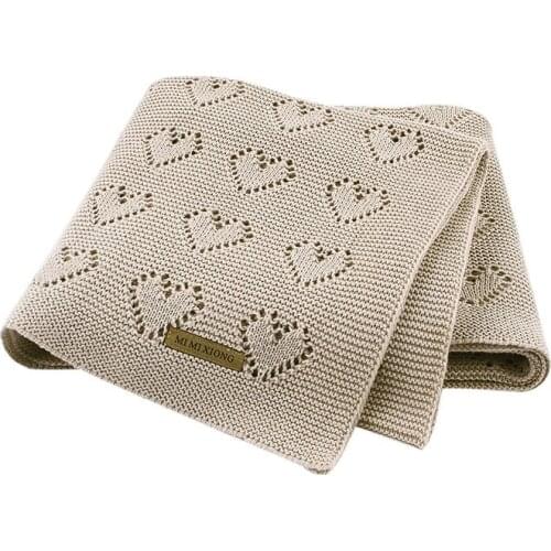 Baby Blankets Knitted Newborn Baby Wind Proof Cover Cotton Toddler Sofa Basket Stroller Kids Swaddling Wrap Infant Bedding Quilt