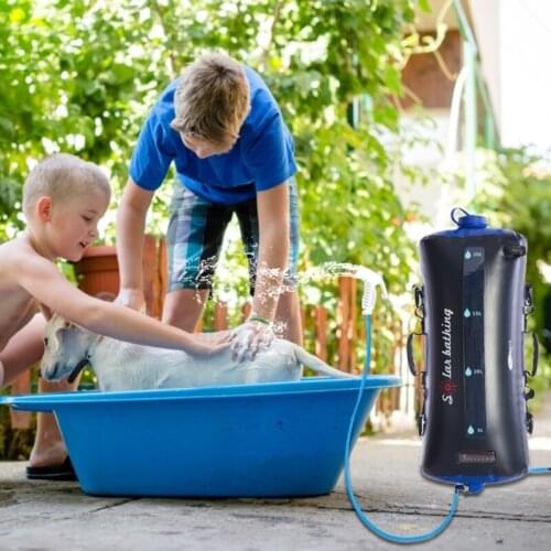 Shower Bag with Pressure Foot Pump Camping Shower Bag, 20L Outdoor Camping Shower Bag