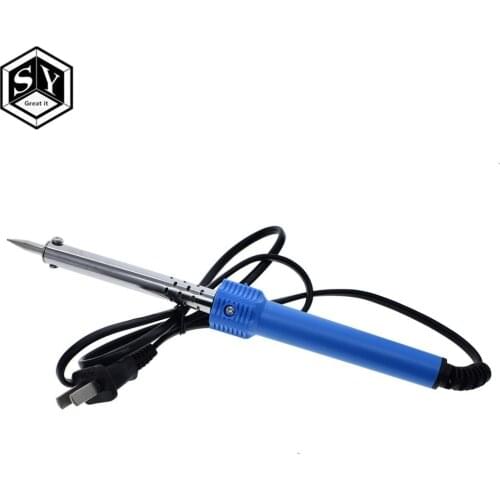 GREAT IT 220V Electric Soldering Iron External Heated Soldering Iron Hand Welding Solder Tool Kit 60W US Plug