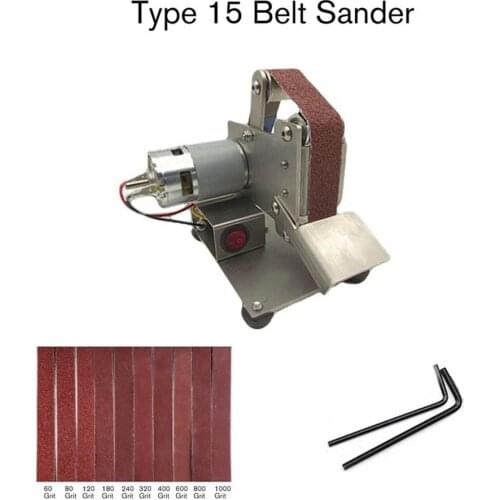Multifunctional Grinder Mini Electric Belt Sander Polishing Grinding Machine Cutter Edges Sharpener Belt Grinder Sanding