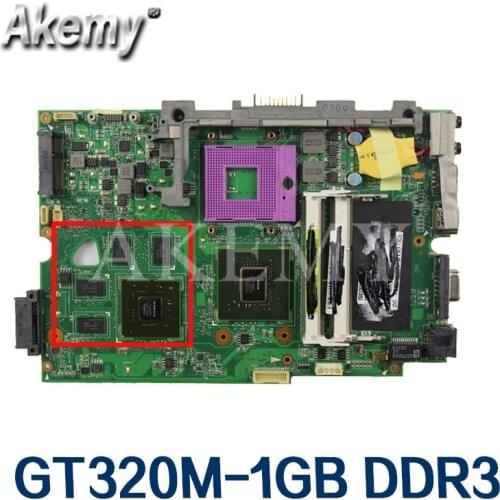 K40ID Laptop motherboard For Asus K50ID K40IE K50IE PRO5DI original mainboard DDR3-RAM GT320M-1GB