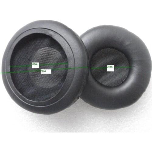 Linhuipad 75mm Replacement Leatherette Ear Cushions Ear Pad For Sony MDR-V150 V250 V300 1000pcs/lot