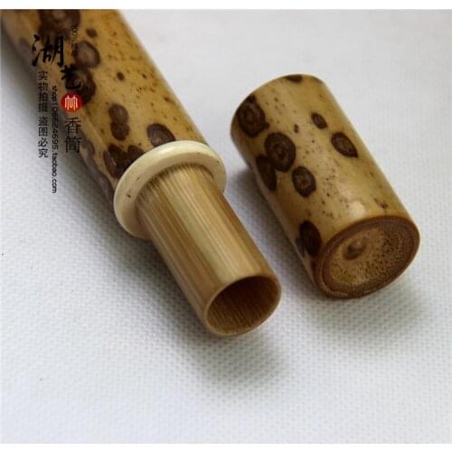 The finest merlot bamboo long joss stick cylinder collectible high-grade aloes tube collectables autograph Optional pattern