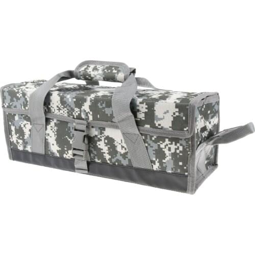 MagiDeal Tent Nail Storage Bag Tent Stakes Pegs Pouch Holder Tool Case Tote Carry Bag camo bag