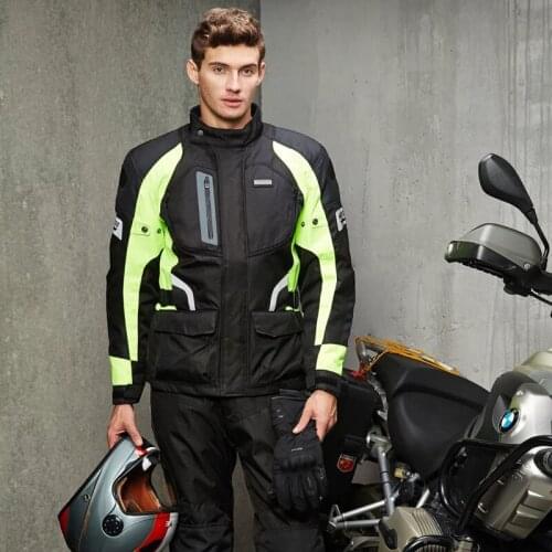 NERVE Mens Motocross Off-Road Jaqueta Oxford Cloth Waterproof Motorcycle Riding Racing Moto Jacket with Five Protector Clothes