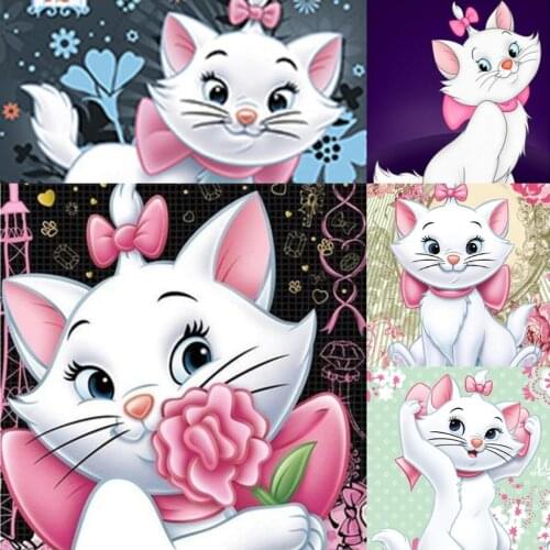 Full Square Diamond Painting Cross Stitch Kits Disney Cat Diamond Embroidery Diamond Mosaic DIY Home Decor