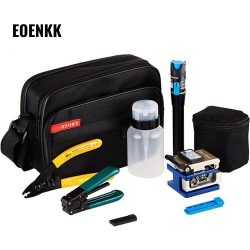Ftth Optic Fiber Tool Set Fc-6s Cutting Knife Red Laser Pointer Cold Connector Optical Power Meter Wholesale