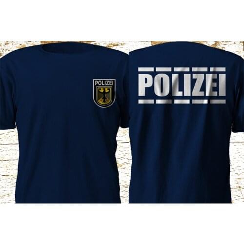 New German Polizei Spesial Force Police Department Munich Swat New Famous Brand Men Tops Brand Slim Clothing Retro T Shirts