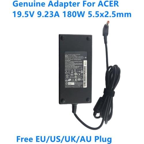 Genuine AC Adapter Charger For ACER ADP-180MB K 19.5V 9.23A 180W 5.5x2.5mm Laptop Power Supply Charger