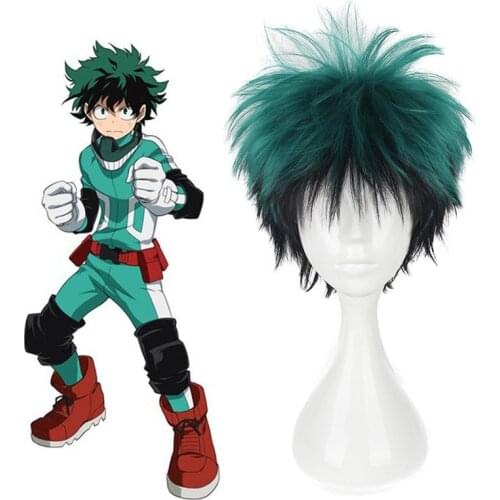 My Hero Academia Izuku Midoriya Cosplay Wig Boku No Hero Academia/Academy Cosplay Hair Wig Izuku Midoriya Deku Wig